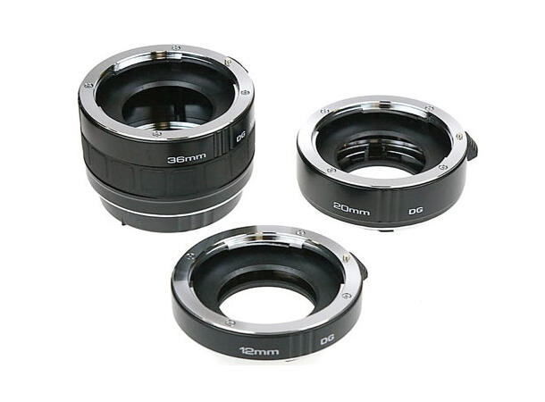 Kenko DG Teleplus Mellomringsett Nikon For Nikon,  sett med 12/20/36mm ringer 